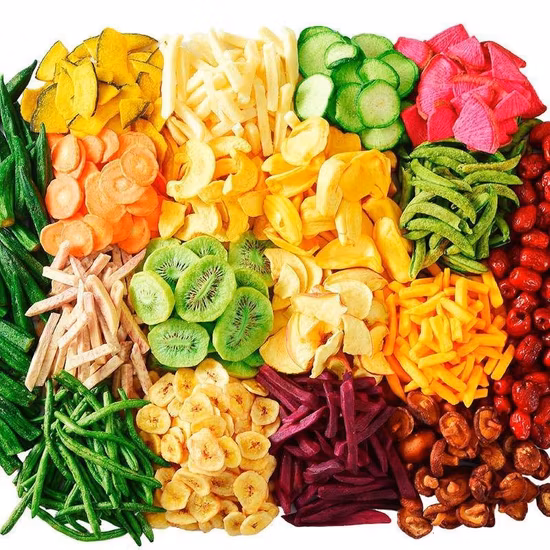 Vakuumfrittierte gemischte Gemüsechips, Obstchips